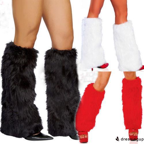 I.H-Nice Fashion Women Furry Faux Fur Trims Leg Warmers Cuffs Toppers Boot Socks Cover New 2018