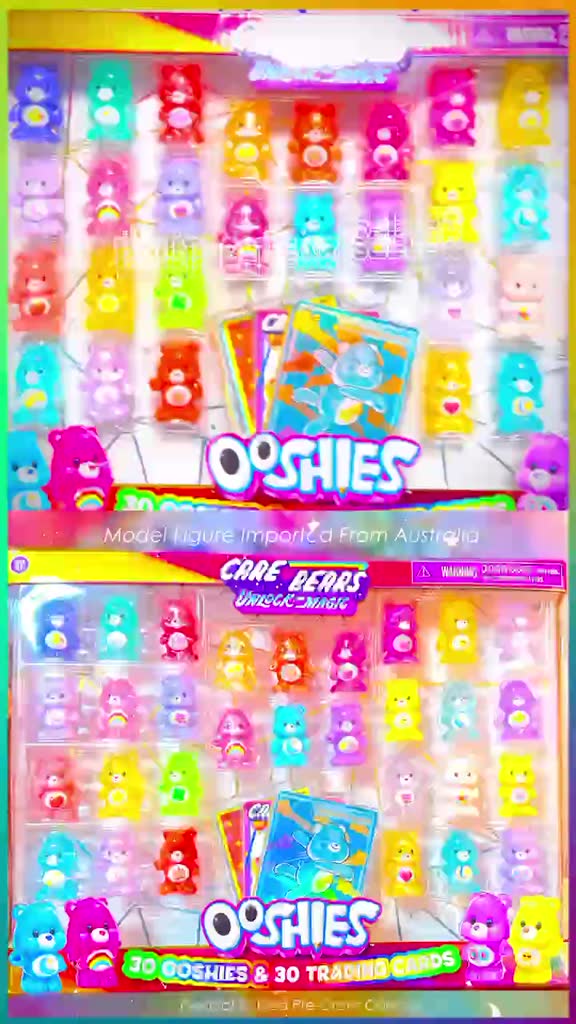 aus-ooshies-โมเดลแคร์แบร์-30-ตัว-แพคใหญ่-พร้อมการ์ดสะสม-วัสดุไวนิล-สินค้าแท้นำเข้าจากประเทศออสเตรเลีย