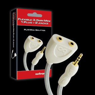 AudioQuest  FLX-Mini Splitter (FLEXIBLE 3.5MM MINI 1 BLUG2 JACKS)