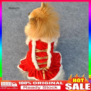 Biuboom.dog 1christmas ชุดเครื่องแต่งกายสำหรับสัตว์เลี้ยง