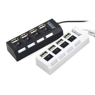 USB 2.0 Hi-Speed 4-Port Splitter Hub Adapter For PC Computer