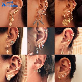 ภาพหน้าปกสินค้าFashion Bohemian Gold Earring Set Vintage Dangle Metal Earrings Drop Women Accessories Gifts ซึ่งคุณอาจชอบราคาและรีวิวของสินค้านี้