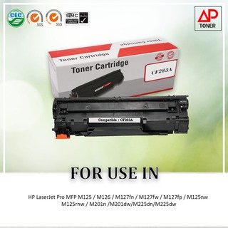 ตลับหมึกเทียบเท่ารุ่น HP 83A CF283A/CF283/283A  ใช้กับรุ่น HP LaserJet Pro MFP M125a/M125nw/M127fn/M127fw/M127fp/M