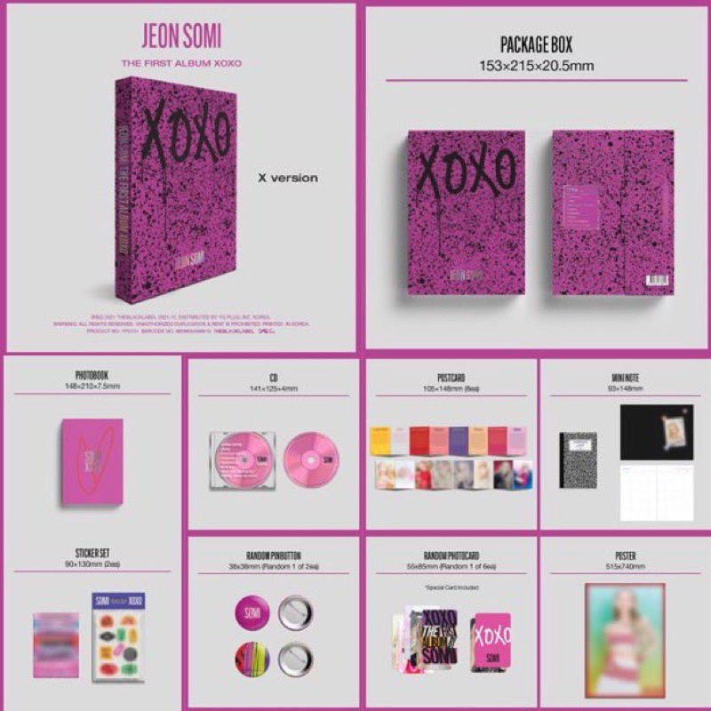 ภาพสินค้าอัลบั้ม JEON SOMI 1st ALBUM XOXO  + ของแถม YG/KTOWN4U จากร้าน seesom_kpop บน Shopee ภาพที่ 1