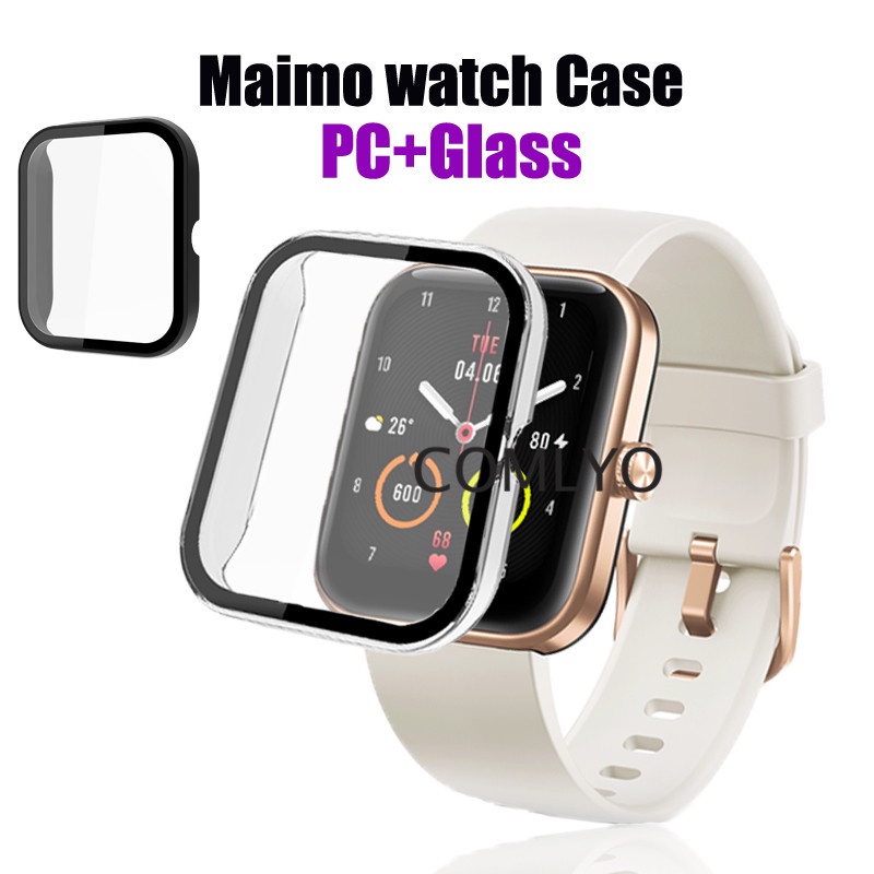 maimo-เคสนาฬิกา-pc-กระจกนิรภัยกันรอยหน้าจอ-แบบเต็ม-กรอบกันชน-สําหรับผู้ชาย-ผู้หญิง-smartwatch