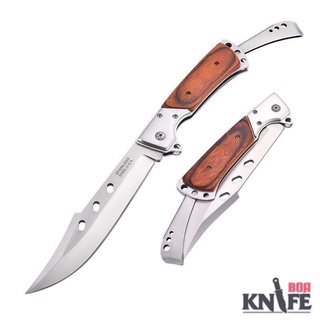 มีดพับหางแฉก FOLDING KNIFE พร้อมซอง มีดพับ เดินป่า USA Army Knife Hunting Knife กีฬากลางแจ้ง