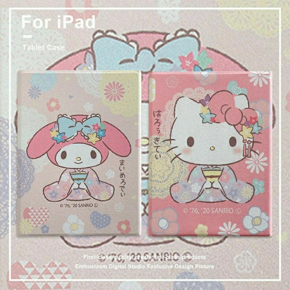 เคสไอแพด-เคสipad-melody-hello-kitty-cute-10-2-gen7-gen5-2019-ipad-gen8-เคสไอแพด-gen6-2019-air4-10-5-11pro2020-mini-case