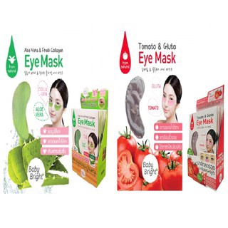 Baby Bright Tomato Gluta Aloe Vera Eye Mask เบบี้ไบร์ท มะเขือเทศ อโลเวร่า อาย มาร์คใต้ตา (1ซอง)