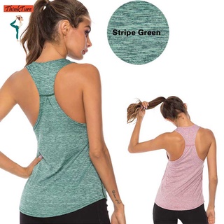 Thinkture Womens Fitness Vest Sexy Sports Jogging Vest Womens Yoga Tank Top S190426S1