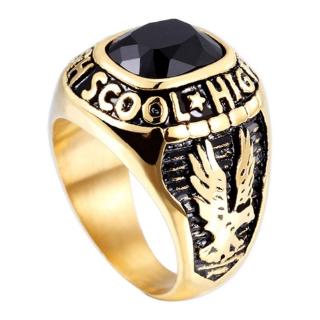 สินค้า Men\'s Fashion Punk Eagle Wings Ring Accessories Jewelry