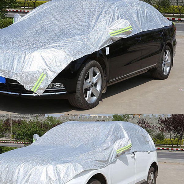 tm-ผ้าคลุมรถ-ผ้าคลุมรถยนต์แบบครึ่งคัน-ผ้าคลุมรถยนต์กันน้ำกันฝนสะท้อนแสง-ใช้ได้กับรถยนต์-ทุกขนาด