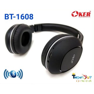 ภาพหน้าปกสินค้าหูฟังOKER BLUETOOTH WIRELESS HEADPHONE BT-1608 สีดำ ที่เกี่ยวข้อง