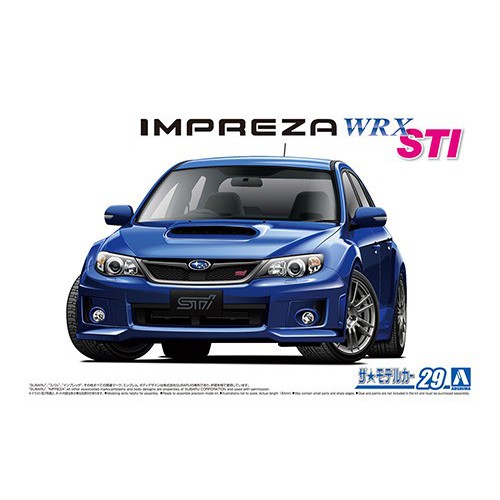 aoshima-1-24-subaru-grb-impreza-wrx-sti-10-โมเดลรถยนต์-model-dreamcraft