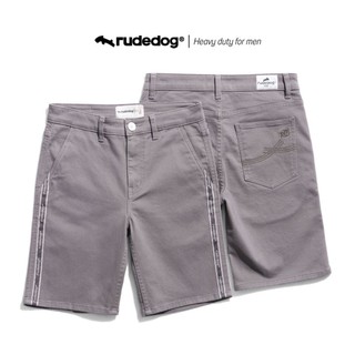Rudedog กางเกงขาสั้นชาย สีเทาเข้ม รุ่น Side classic