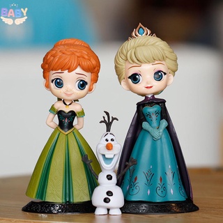 ตุ๊กตาฟิกเกอร์ Disney Frozen Anna Elsa Princess PVC ขนาดเล็ก 15 ซม. Shopcyc4253