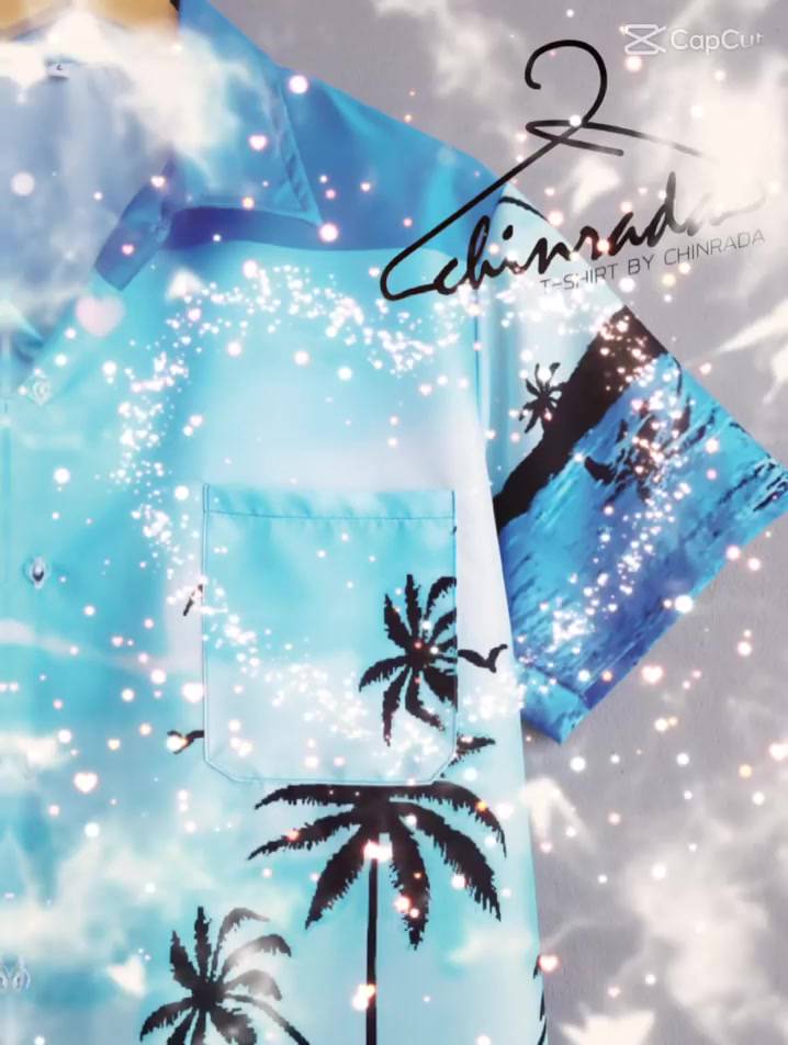 เสื้อฮาวาย-hawaii-เชิ้ตเกาหลี-มะพร้าวฟ้า-ผ้านิ่มขึ้น-สไตล์เกาหลีมาแรง-ส่งจากไทย