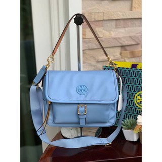 💕 ‪Tory Burch logo patch satchel bag