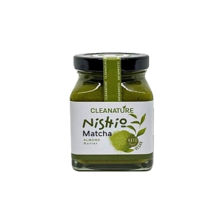 เนยถั่วอัลมอนด์(รสชาเขียว) Nishio Matcha (ไม่ใส่น้ำตาล/น้ำมัน) **คีโต / คลีน 100%**