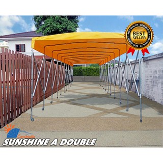 เต็นท์จอดรถ CARSBRELLA รุ่น SUNSHINE A DOUBLE สำหรับจอดรถยนต์ขนาดเล็ก - ใหญ่