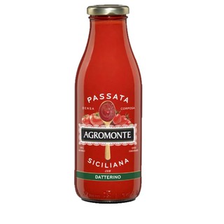 AGROMONTE-SAUCE DATTERINO TOMATO PASSATA 520G พาสต้าซอสมะเขือเทศพันธุ์เดทเทอริโน่