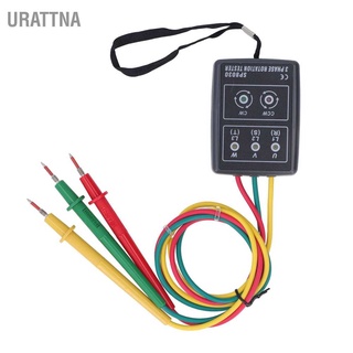 Urattna เครื่องวัดการหมุนเฟส Led 5 ดวง ไม่มีแบตเตอรี่ 60V เป็น 600V Ac 3 ชิ้น