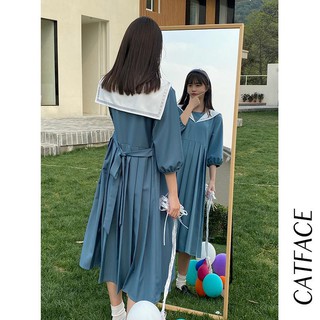 🔥Hot sale！ ปกน้ำเงินสไตล์สาววิทยาลัยสไตล์ญี่ปุ่น 2020 ชุดใหม่นักเรียนหญิงกระโปรงยาวปานกลาง