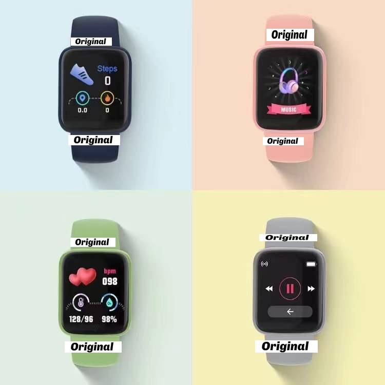 ภาพหน้าปกสินค้าใหม่ D20 มาการอง นาฬิกาสมาร์ทWaterproof Smart Watchสัมผัสได้เต็มจอ รองรับภาษาไทย วัดชีพจร ความดัน นับก้าว จากร้าน original.gadget บน Shopee