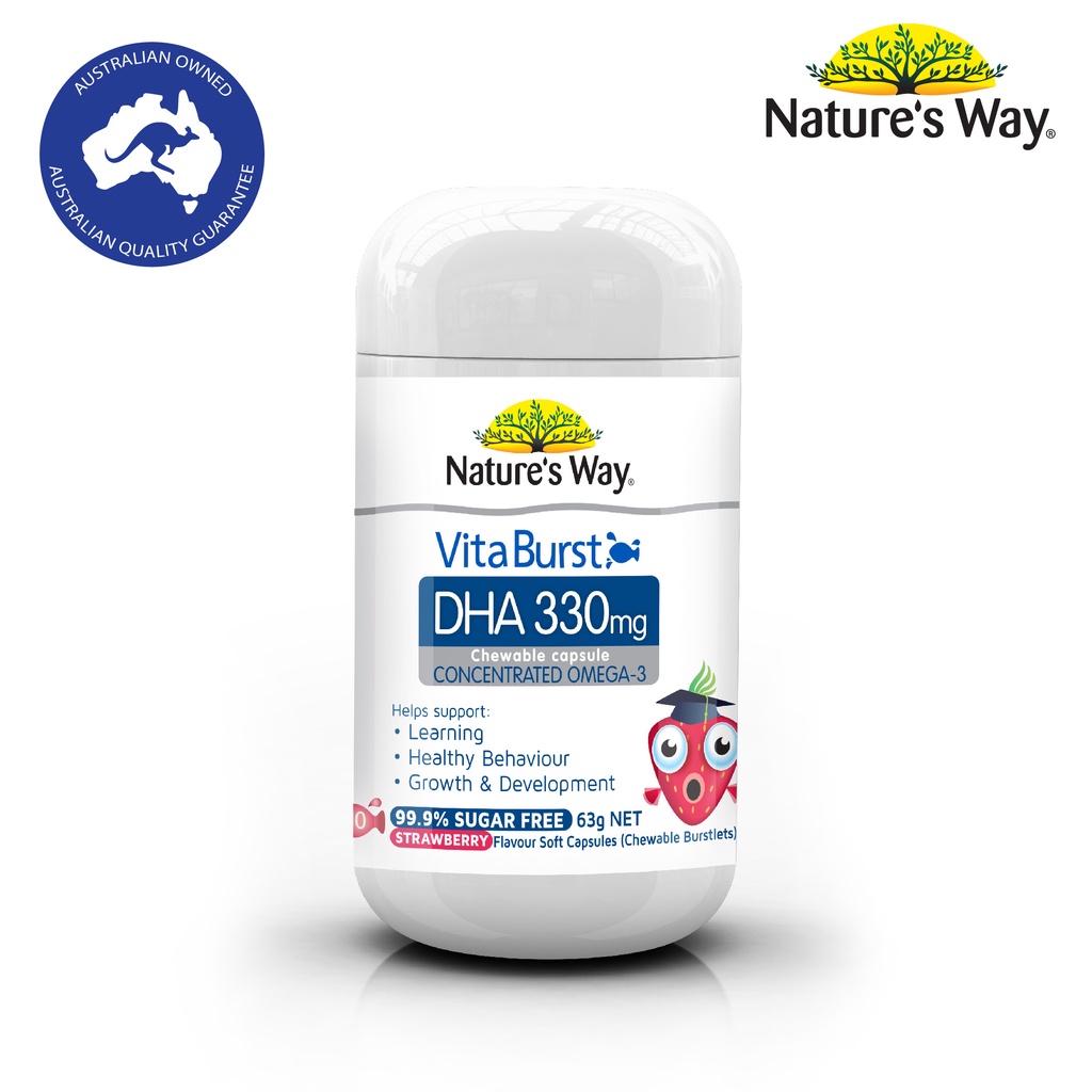 ราคาและรีวิวNature's Way Vita Burst DHA 330 mg (50 แคปซูล)