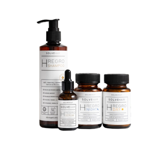 โปรโมชั่น : เซตลดผมร่วง ผมบาง เพิ่มการงอกใหม่ของเส้นผม Solve Hair Full Set