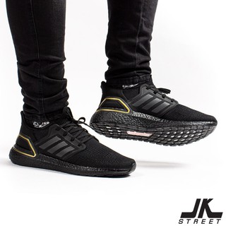 [โค้ด SPJKS9 ลด 300] รองเท้า adidas UltraBoost 20 EG0754 สีดำ Triple Black Gold Metallic ของแท้ ป้ายช็อปไทย