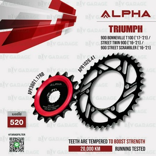 ALPHA SPROCKET สเตอร์มอเตอร์ไซค์ Triumph 900 BONNEVILLE T100 / STREET TWIN 900 / 900 Street Scrambler [17/41]