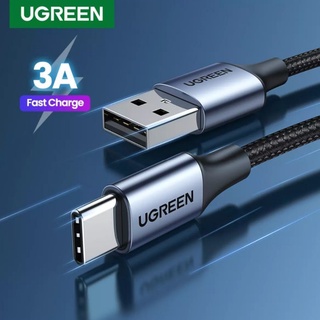 UGREEN รุ่น 60126 สายชาร์จถักไนล่อน TypeC to USB-A 3A Fast Charge &amp; Data ความยาว 1เมตร
