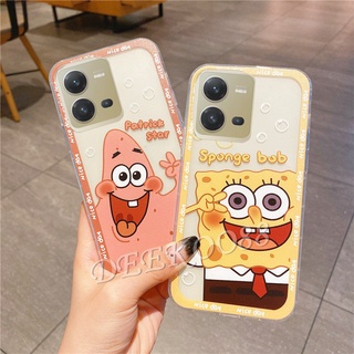 ใหม่ เคสโทรศัพท์มือถือ VIVO V25 5G V25e Y35 Y16 Y02S Y22S Y22 4G 2022 New Smartphone Case Cute Lovely Cartoon Pink Yellow Softcase TPU Phone Cell Casing Transparent Back Cover VIVOY35 VIVOV25 VIVOV25e