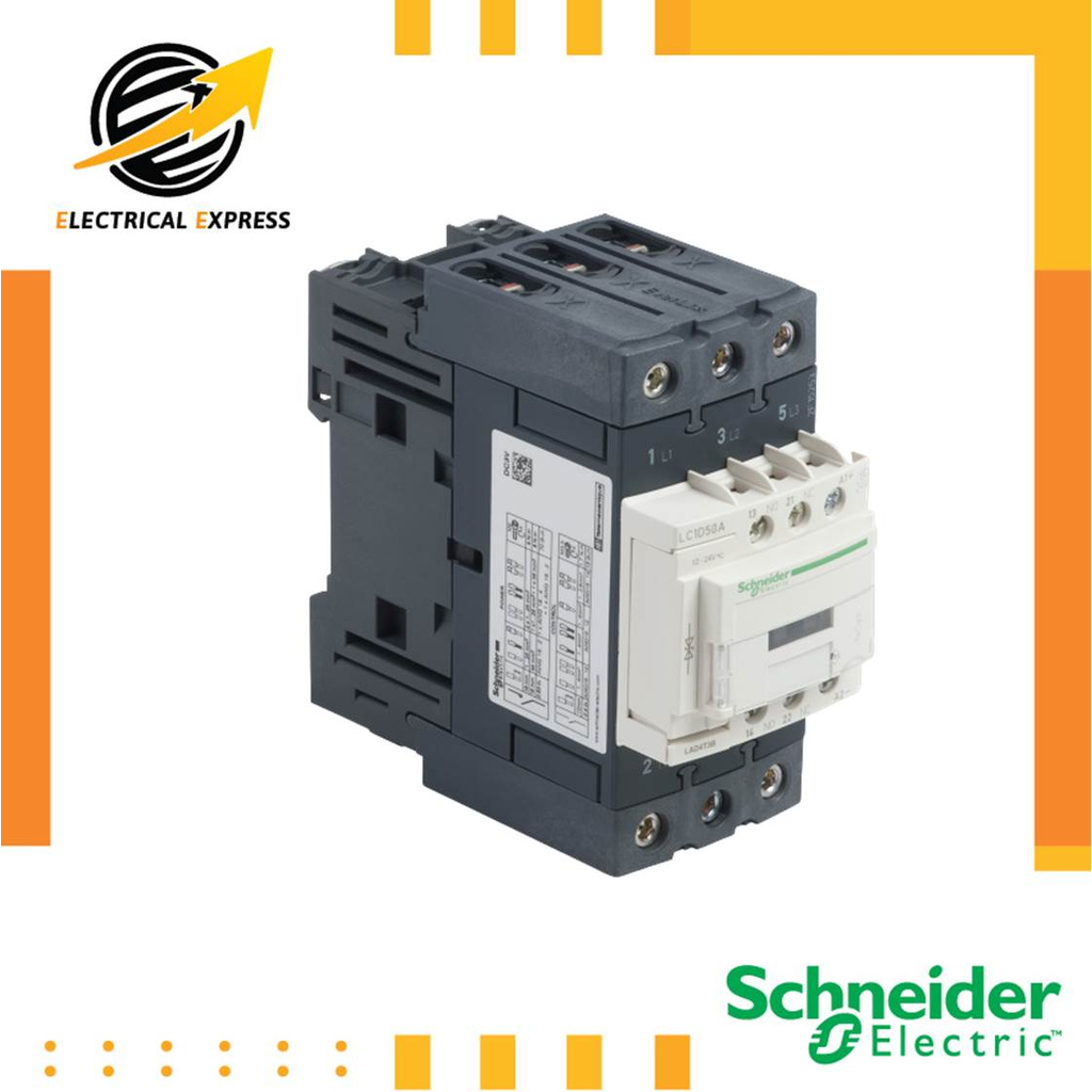 schneider-แมกเนติก-คอนแทคเตอร์-magnetic-contactor-lc1d-lc1d50am7-3p-50a-220vac-1no-1nc