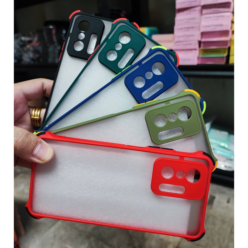 ภาพสินค้า(2แบบ18สี)เคส XIAOMI 11T Pro 4 Corner เคสขอบสีหลังด้านเสริมมุมกันกระแทก จากร้าน indy_access บน Shopee ภาพที่ 5