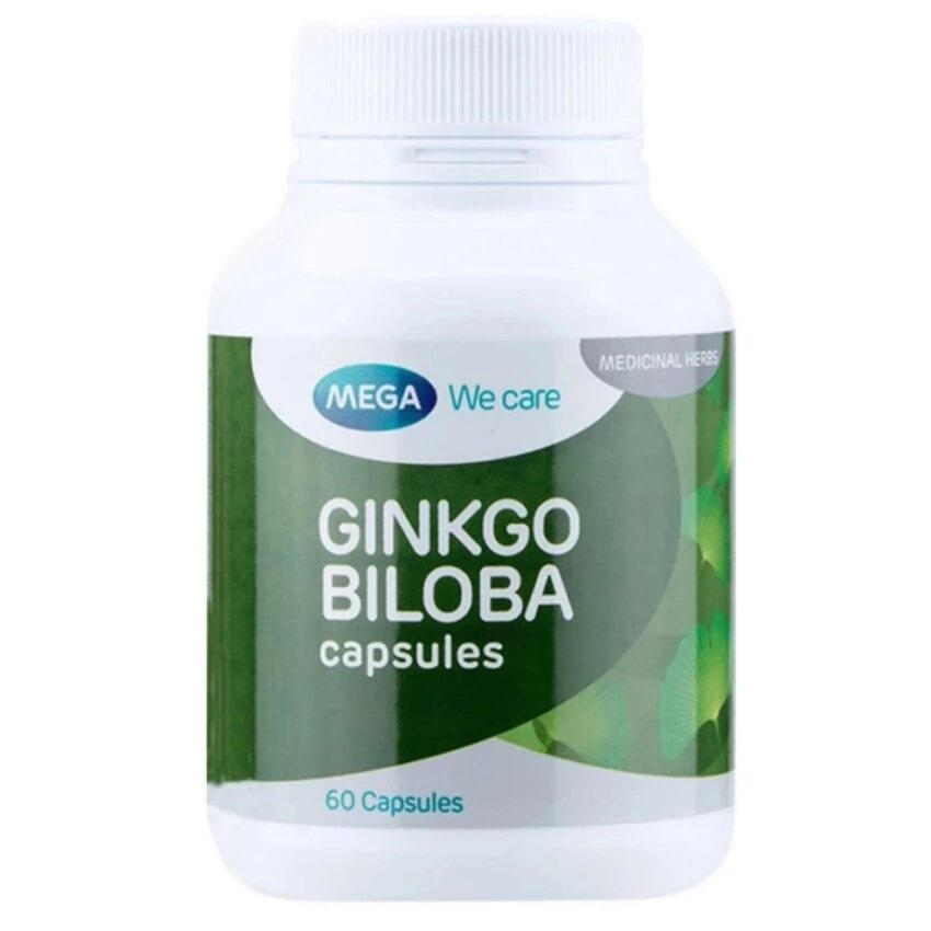 ภาพหน้าปกสินค้าMega We Care Ginkgo Biloba 60เม็ด x 1 กระปุก กิงโกะ เมก้า วี แคร์ จิงโกะ บิโลบา สารสกัดจากใบแป๊ะก๊วย