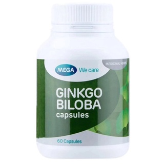 ภาพขนาดย่อของสินค้าMega We Care Ginkgo Biloba 60เม็ด x 1 กระปุก กิงโกะ เมก้า วี แคร์ จิงโกะ บิโลบา สารสกัดจากใบแป๊ะก๊วย