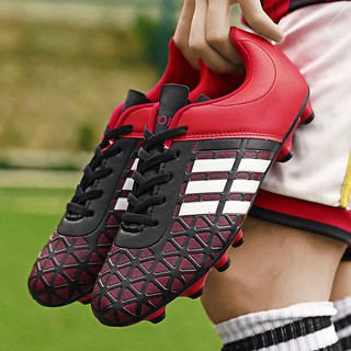สินค้า ผู้ใหญ่เด็กรองเท้าฟุตบอลหญ้ารองเท้าฟุตบอล FG ฮาร์ดคอรองเท้าผ้าใบรองเท้าฟุตบอล