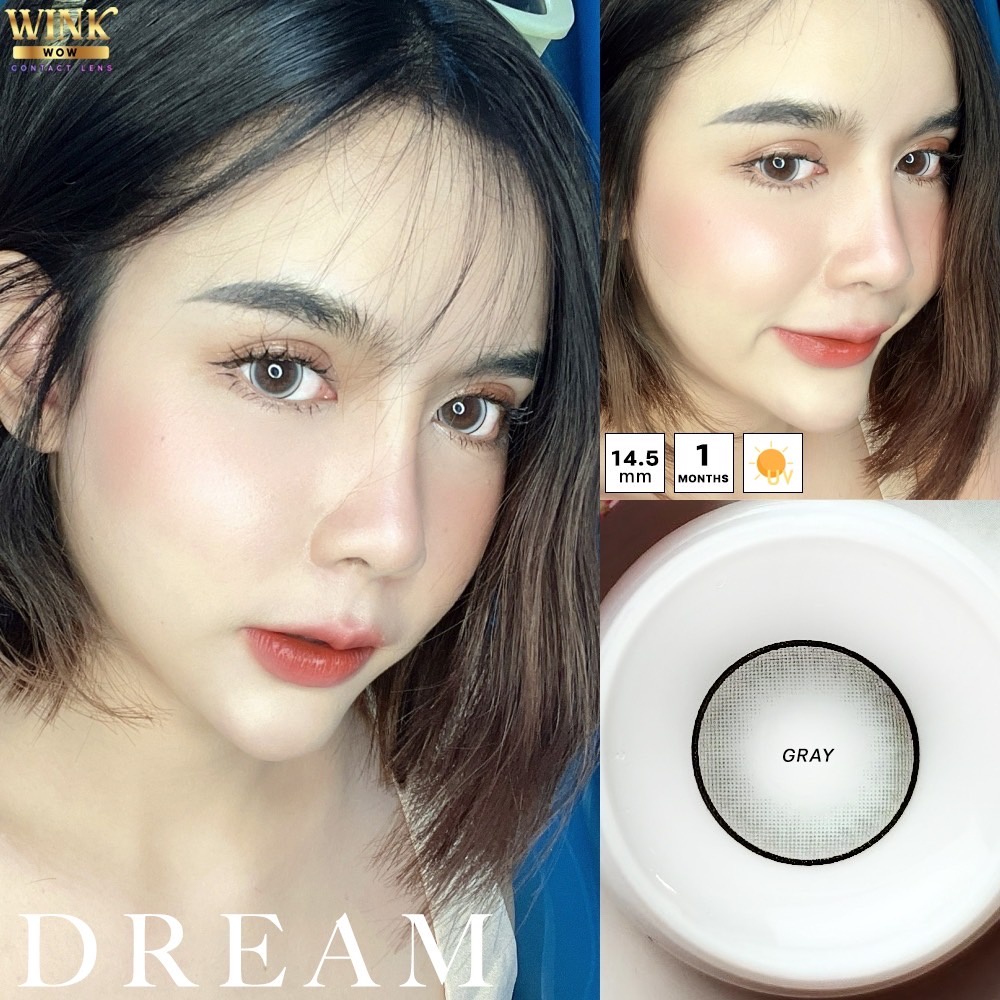 คอนแทคเลนส์-dream-chestnut-gray-wink-ขนาดบิ๊กอาย-ขายดี