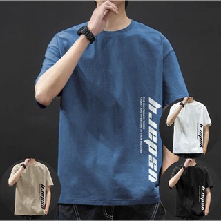 Triple A💕Korean version of the summer new short-sleeved T-shirt male youth self-cultivation printed shirt student trend