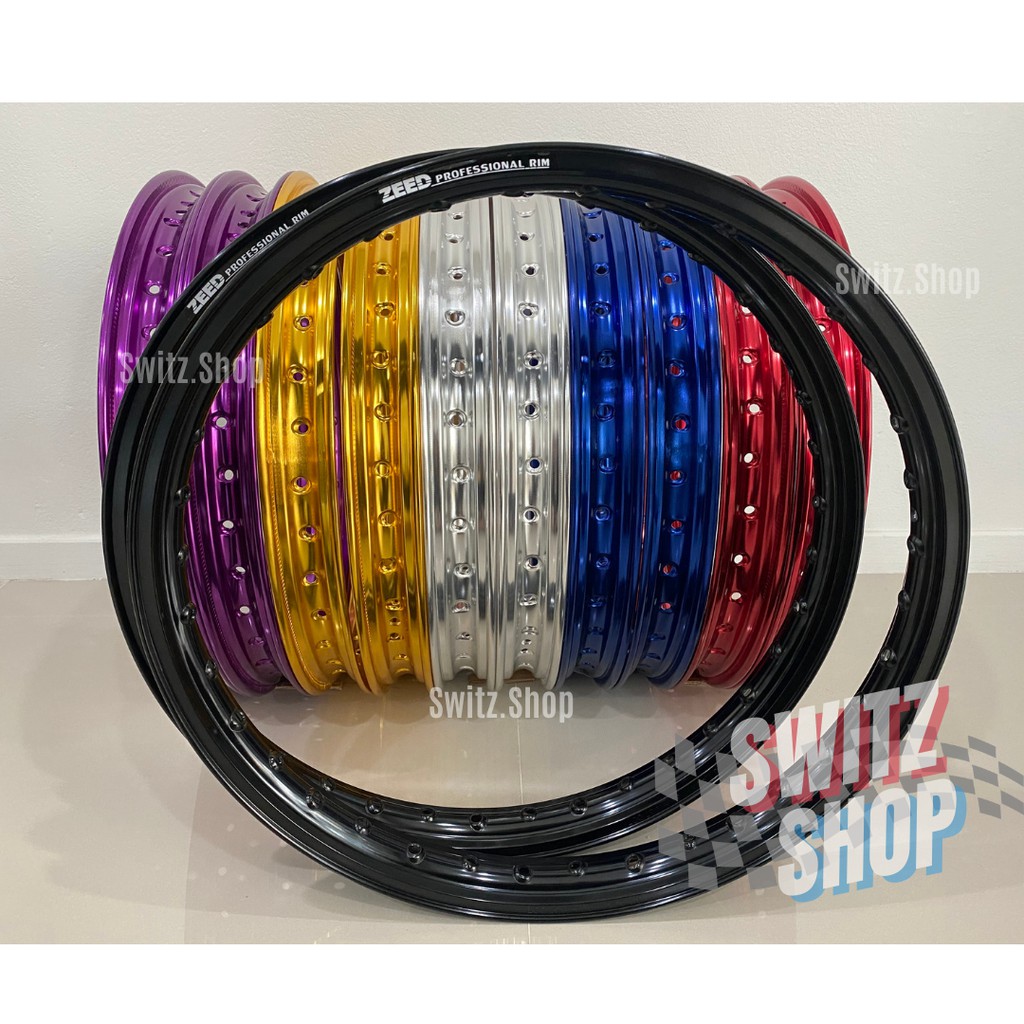 ล้อZeed ยกขอบ ขนาด1.4/17 (คู่)ทุกสี ล้อมิเนียมขอบยก | Shopee Thailand