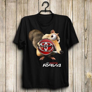 [บูติกที่ต้องการ] ตลก Toyoat Rav4 ผู้ชายเสื้อยืดคอตตอนลําลองเสื้อยืดผ้าฝ้าย 100% Gildan ]o%