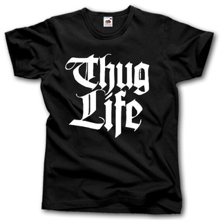 [100% Cotton] Thug Life เสื้อยืดลําลอง แขนสั้น พิมพ์ลาย Tupac Gangsta 2Pac เข้ากับทุกการแต่งกาย สไตล์ฮิปฮอป สําหรับผู้ชา