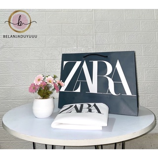 ZARA ถุงกระดาษห่อของขวัญ สีฟ้า