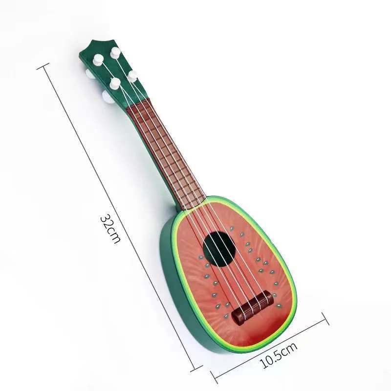 กีต้าร์มินิ-กีต้าร์ลายผลไม้-ดีดได้จริง-มีเสียง-กีต้าร์ขนาดเล็ก-เครื่องดนตรีของเล่น-กีต้าร์เด็ก-อูคูเลเล่-ukulele