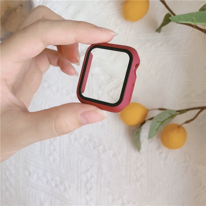 ภาพสินค้าเคส สำหรับ iwatch 7/8/6/5/4/3/2/1/SEเคส Watch สายนาฬิกา PC+Glass case smart watch case watch จากร้าน umeshop บน Shopee ภาพที่ 2