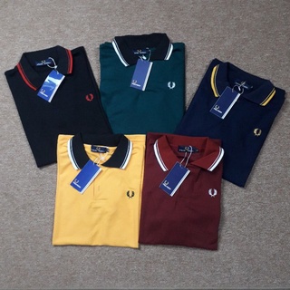 เสื้อโปโลลําลอง ลาย Fred Perry Twin