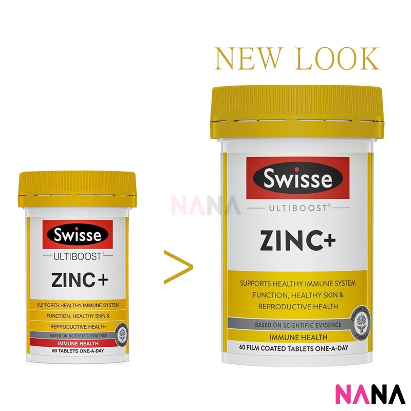 ภาพสินค้าSwisse Ultiboost Zinc+ 60 Tablets (EXP:02 2025) จากร้าน nanamall.th บน Shopee ภาพที่ 1