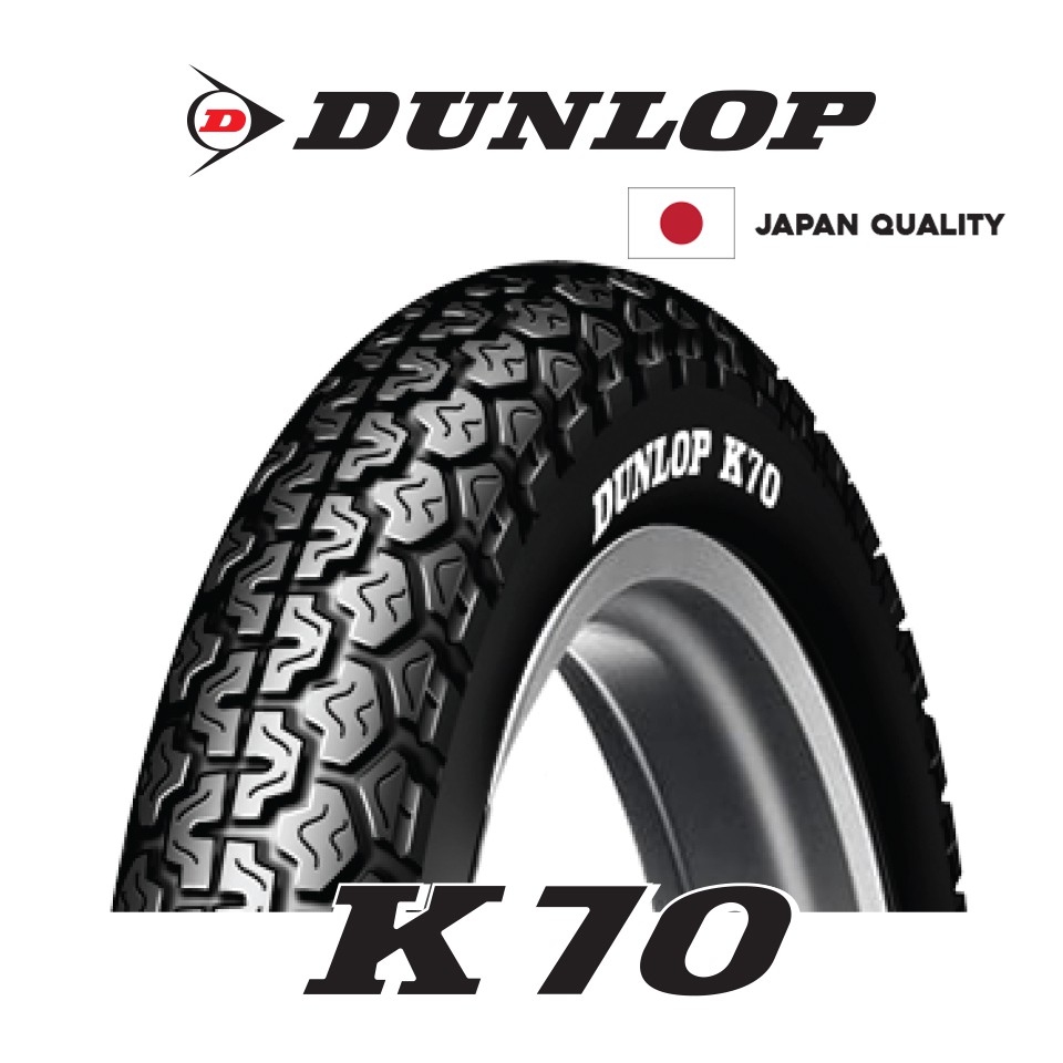 dunlop-k70-ขนาด-4-00-18-ยางมอเตอร์ไซค์-classic-custom-vintage-sr400-royal-enfield