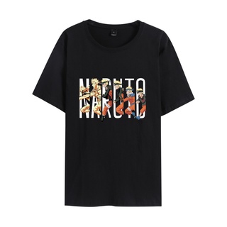 เสื้อยืดแขนสั้นลําลอง ทรงหลวม ลายการ์ตูนนารูโตะ หลากสี แฟชั่นฤดูร้อน สไตล์ญี่ปุ่น สําหรับผู้ชาย และผู้หญิง bh